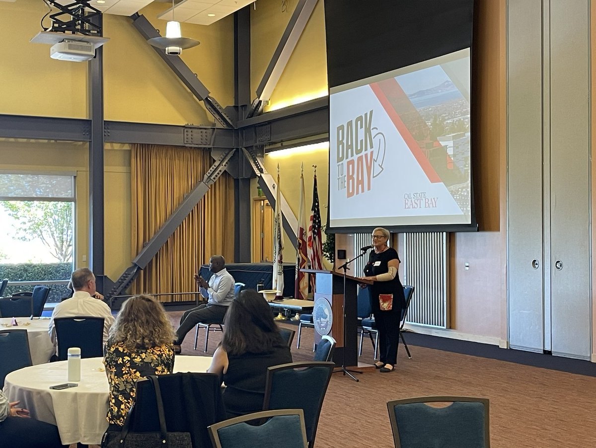 It was such a joy to see our faculty on campus again for Back to the Bay!

Thank you to our keynote speaker, Hayward Mayor Mark Salinas. We are able to have a positive and collaborative relationship with the city of Hayward thanks to you. Your partnership is invaluable.

#csueb