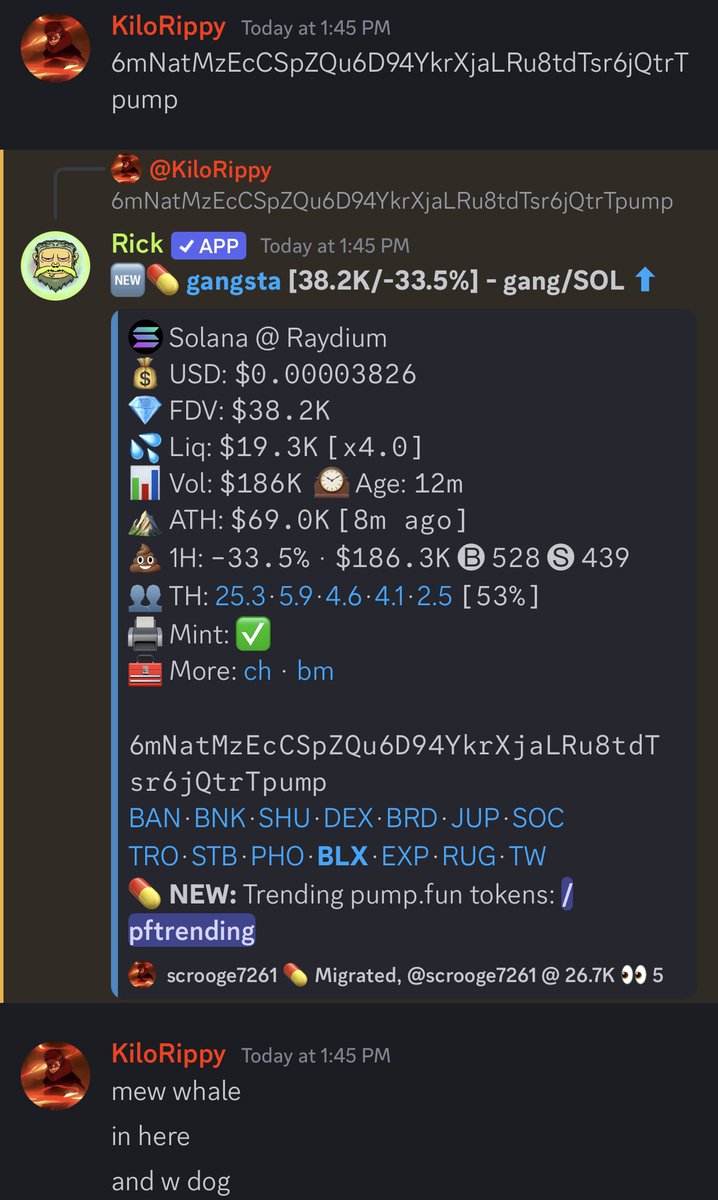 kilorippy's tweet photo. I aped $gang few days ago and sent it in my alpha tg today at roughly 30k and been holding ever since 

let’s see where this ride takes me as they have no tg and no x but I trust in gangsta 

moon or dust https://t.co/Egqy3ToeYn