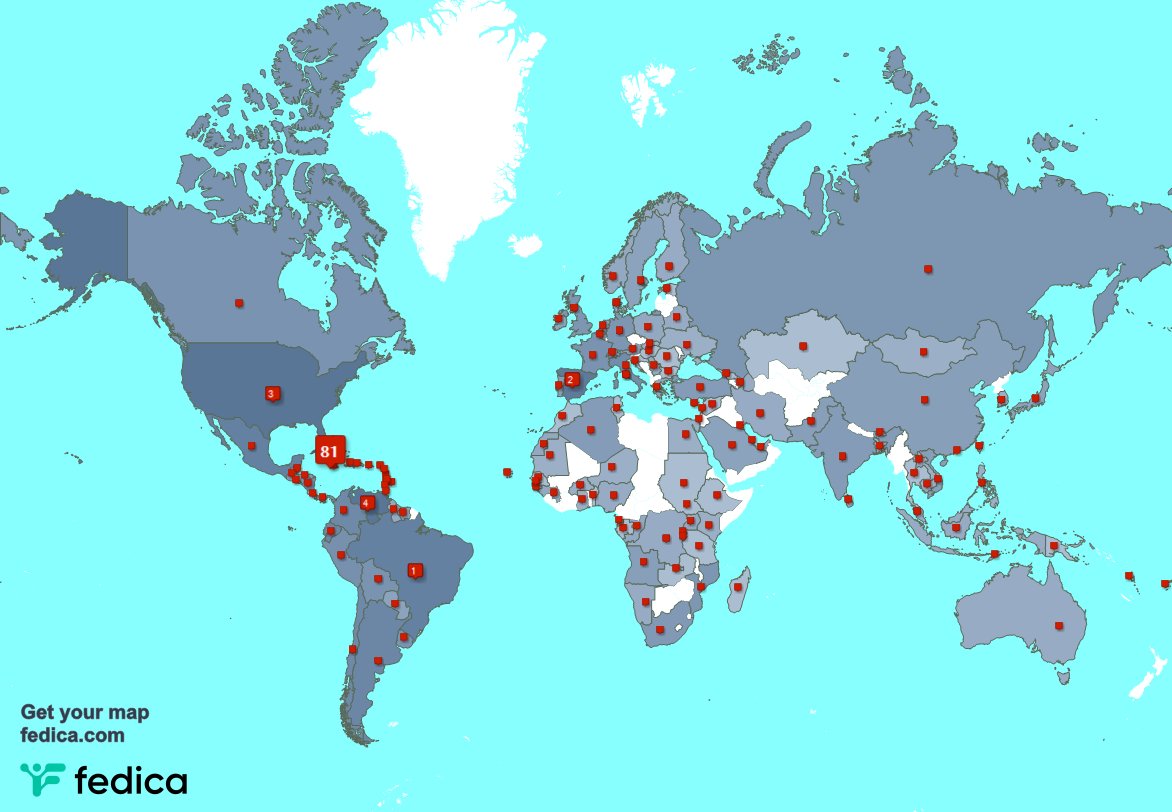 Tenemos 51 nuevos seguidores, desde Cuba, Ecuador, y más durante la última semana fedica.com/!EarlyRetiredCC