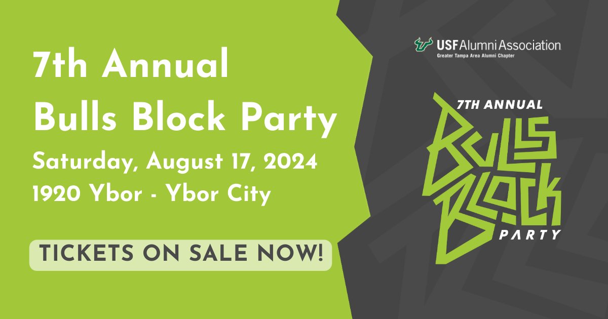 It's time to reunite with the herd, Bulls Nation ‼️

We're celebrating this weekend with <a href="/MKellyUSF/">Michael Kelly Demon Mode</a>, <a href="/CoachGolesh/">Alex Golesh</a>, <a href="/sunsetAMIR/">Amir Abdur-Rahim</a>, <a href="/CoachJFernandez/">Jose Fernandez</a>, <a href="/CoachHannahs/">Mitch Hannahs</a>, and <a href="/AJNewellGolf/">AJ Newell</a>.  

🎟️ and details: gobulls.co/bullsblockpart…

#HornsUp 🤘