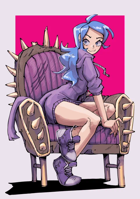 Weirdo Marcy and her weird chair 