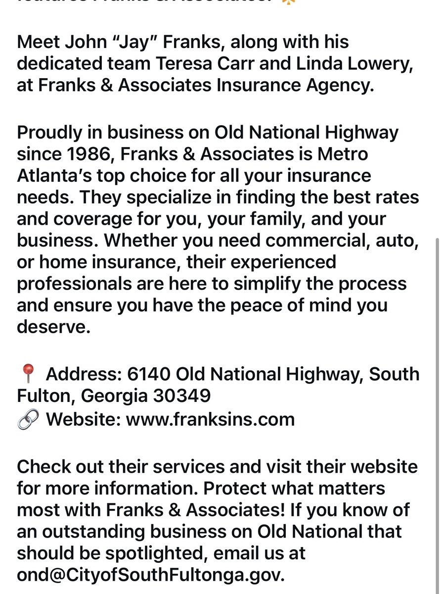 Franks & Associates (@JTFranksAtl) / Posts / X