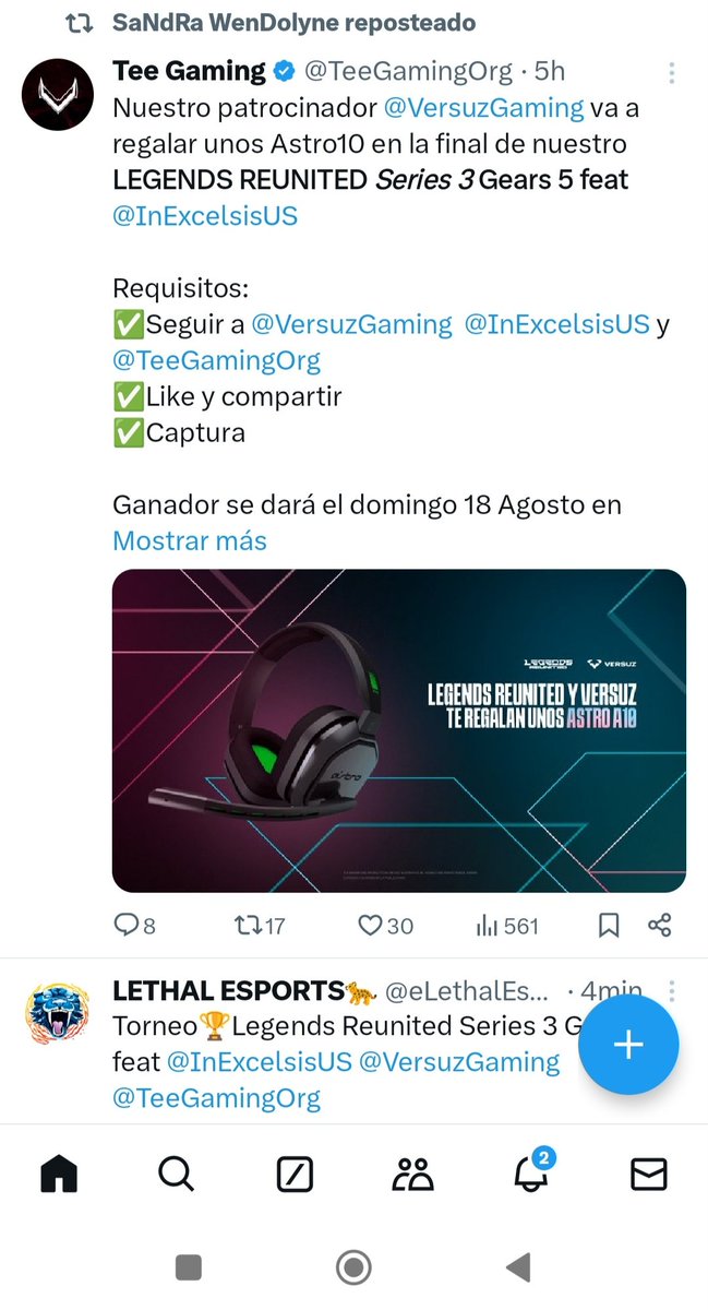 SandraWendolyne's tweet photo. @TeeGamingOrg @VersuzGaming @InExcelsisUS 🫂❤️ https://t.co/WUb7oI96xx