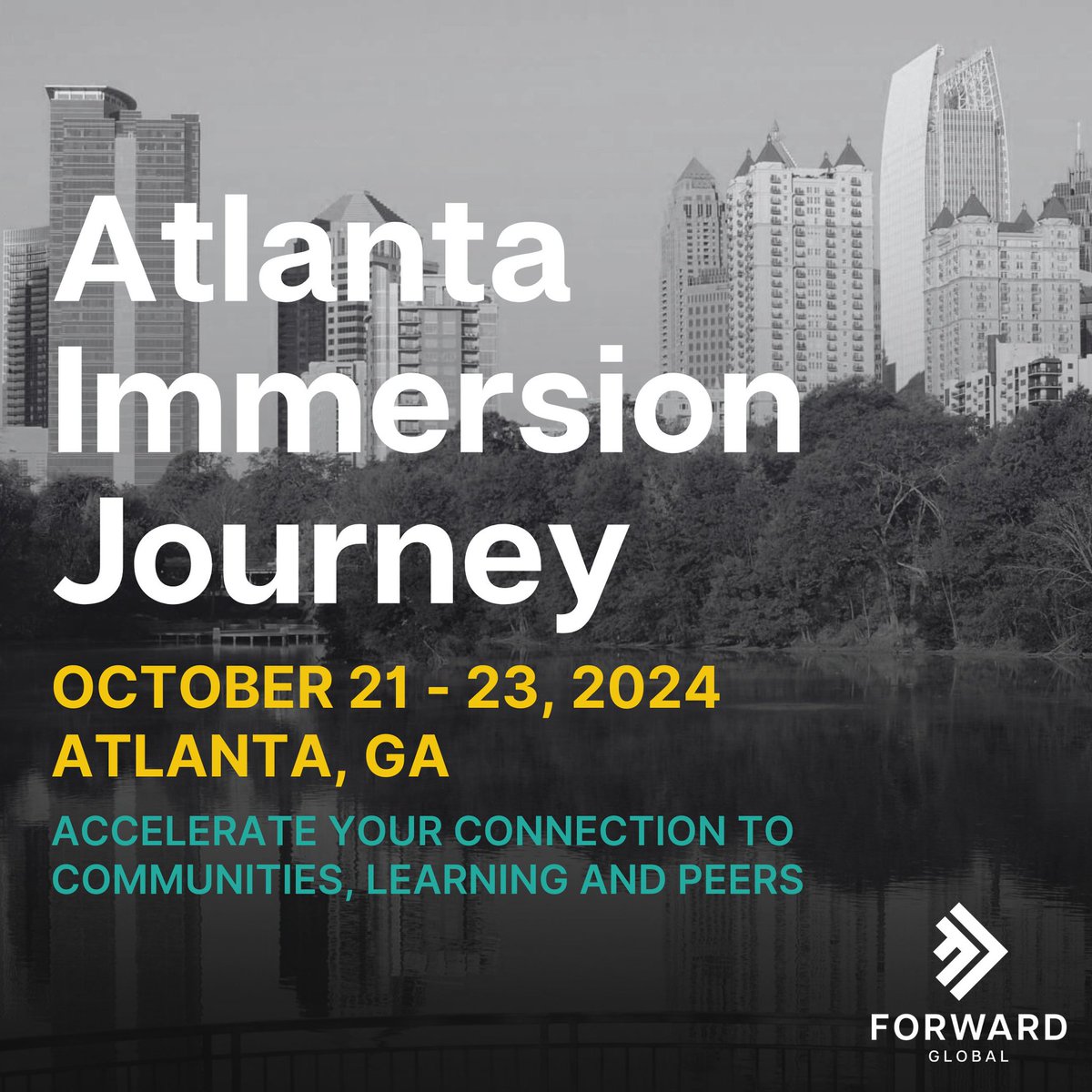 Get closer.
Go deeper.
Gain a global perspective.

Join us for our Journey to Atlanta to explore what works in creating a more just society, including building economic and political power in communities that have been systematically excluded.

Learn more: bit.ly/4ay3ocw
