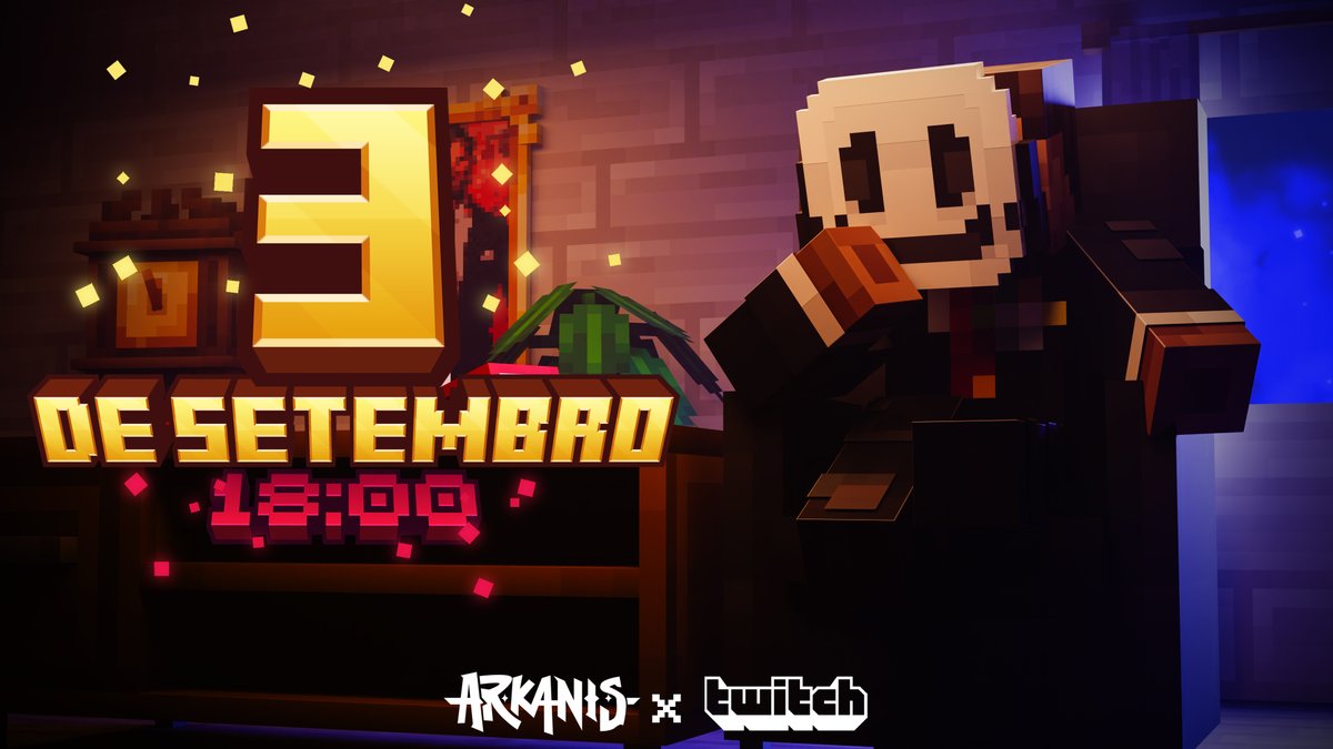 O @prefeitoJota decretou oficialmente a data de início da série Arkanis! 

🚨 Dia 3 de setembro às 18:00.

#Arkanis 🎭