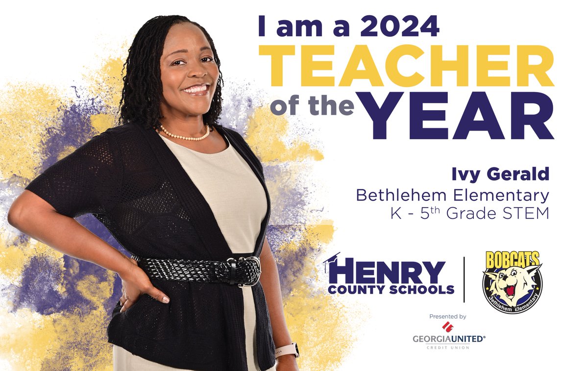 Henry County Schools (@henrycountyboe) on Twitter photo “Congratulations to Ms. Ivy Gerald, <a href="/BES_hcs/">Bethlehem Elementary</a>’s Teacher of the Year! Ms. Gerald is patient, cares for all students, and has a way of getting all her students to love STEM. She provides effective, standards-based lessons that are engaging and hands-on and works hard to ensure “Congratulations to Ms. Ivy Gerald, <a href="/BES_hcs/">Bethlehem Elementary</a>’s Teacher of the Year! Ms. Gerald is patient, cares for all students, and has a way of getting all her students to love STEM. She provides effective, standards-based lessons that are engaging and hands-on and works hard to ensure