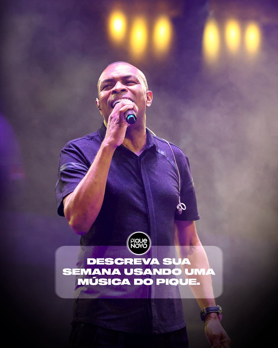 Como tá a sua semana por aí? Conta pra gente usando uma música nossa! 
Estamos de olho 👀