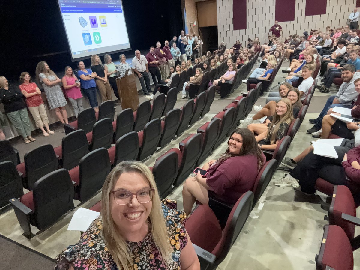 Today we welcomed the class of 2028 to Madison High School. I welcomed them by taking my traditional selfie at the opening ceremony of our Freshman Orientation Day. It was a great morning of getting to know this great group of students. Here’s to another great school year. 🍎