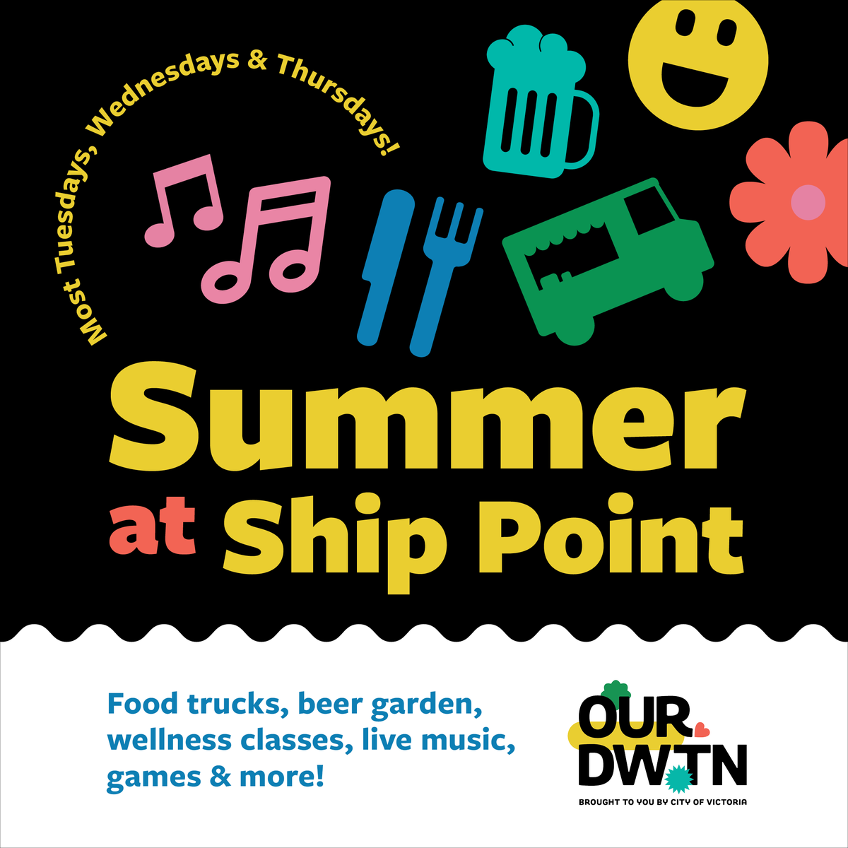 ☀️🍺🛳️Join us TONIGHT at #SummeratShipPoint, presented by @cityofvictoria! You can find the #VBS Beer Bus at Ship Point most Tuesdays and Thursdays NOW until September 19, from 4-8pm! 🍻🍔♟️🎵

👉️ Check out the full August schedule: victoria.ca/media/file/sum…

#YYJEvents #OURDWTN