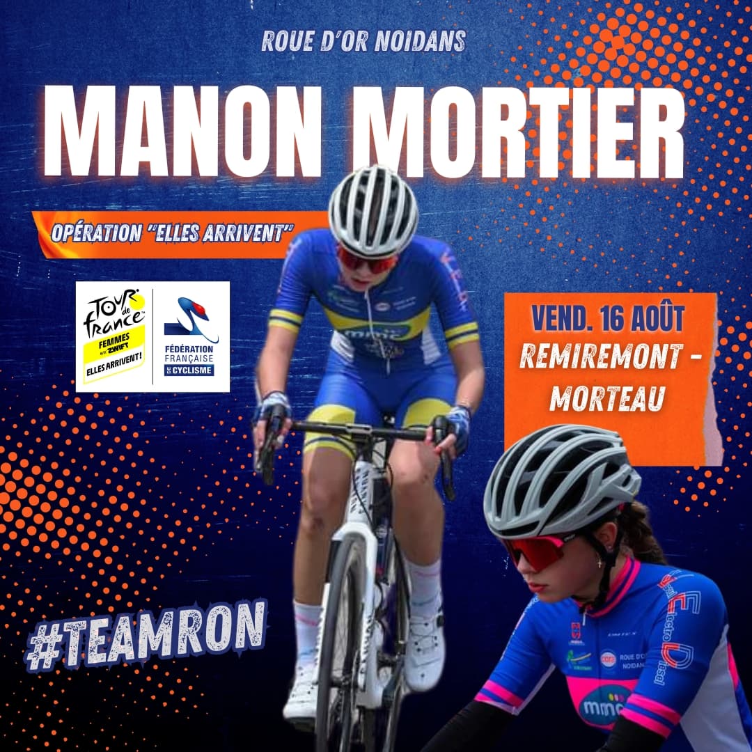 𝗖'𝗲𝘀𝘁 𝗹𝗲 𝗺𝗼𝗺𝗲𝗻𝘁 ! 💥✨️

Demain, on retrouve 𝗠𝗔𝗡𝗢𝗡 sur les routes du Tour de France Femmes sur les 60 derniers kilomètres de l'étape entre Remiremont et Morteau ! 

Elle fait partie de l'opération "Elles Arrivent" organisée par le Tour et la <a href="/FFCyclisme/">FFC</a> 😍