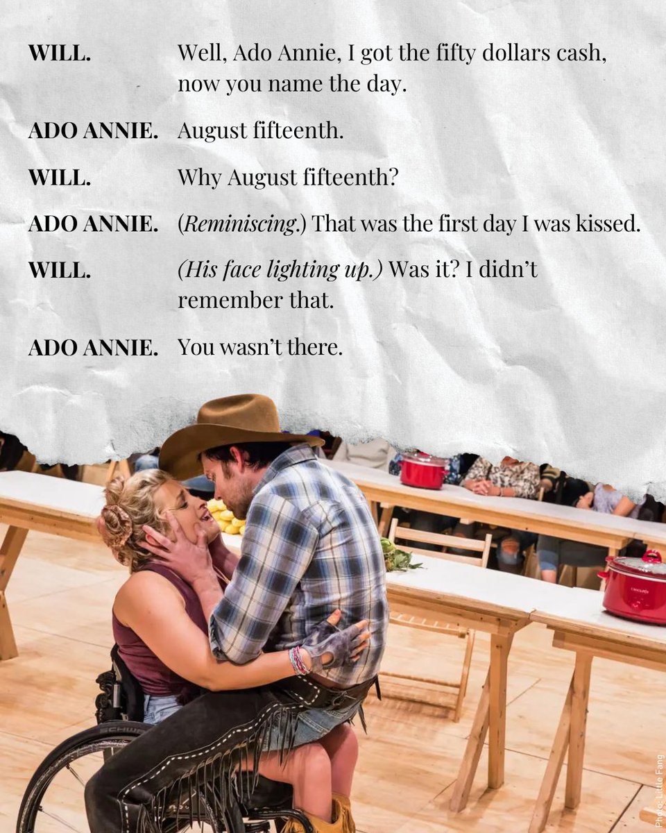 Happy August 15th to all of the Ado Annies out there! 💋 

Want to read more? Get your copy of Rodgers &amp; Hammerstein's Oklahoma! from <a href="/ConcordShows/">Concord Theatricals</a>: bit.ly/4d1kaTB