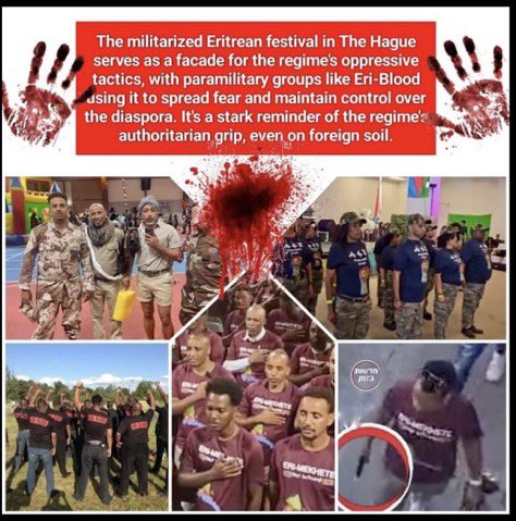 EriSamrawit's tweet photo. The situation in Eritrea is dire, with thousands fleeing each month due to oppressive leadership. Many who settle in freer countries find themselves still affected by the reach of the Eritrean regime, which can undermine their safety and well-being. Additionally, events organized by supporters of the dictatorship in the diaspora can serve to reinforce the regime's influence, accusing them of getting jailed and control over Eritrean expatriates It is crucial for the international community to recognize and address these issues, supporting those affected by the dictatorship and advocating for their rights.
The #dictator #Festivals must be banned 
#Eritrea #TransnationalRepression
#BlueRevolution #NoMorePFDJTerror
@UNHumanRights @KingdomNL_UN @Refugees @BBCWorld @BBCAfrica @UNmigration @swiss_un @ICCT_TheHague @UNGeneva @MigrationWatch