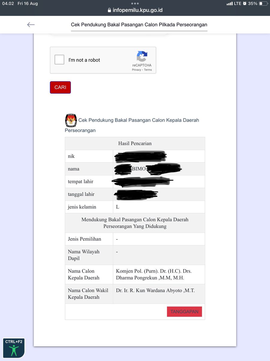 Seph_Bimo's tweet image. GW TIDAK TAHU ORANG INI SIAPA 

DAN GW SAMA SEKALI TIDAK PERNAH MENGIJINKAN KTP GW DIPAKE BUAT MENDUKUNG ORANG INI

GIMANA NIH @dukcapiljakarta @kpudki @kemkominfo @kemendagri ??