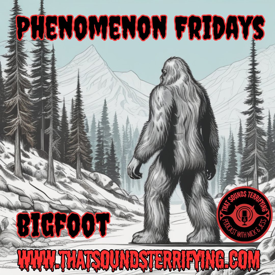 On this #PhenomenonFriday we share about the #Cryptid Bigfoot or Sasquatch: A large, ape-like creature said to inhabit the forests of North America, particularly the Pacific Northwest.  Do you have a terrifying tale to share about a #Bigfoot encounter? #ThatSoundsTerrifying #TST
