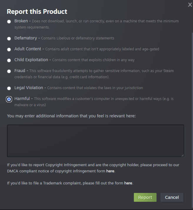 Remember that it is against Steam TOS to sell games that are unsafe to play and feature exploits that can harm your PC.

Make sure to report any older Call of Duty on the Steam store by clicking on this little Flare icon in the store :)