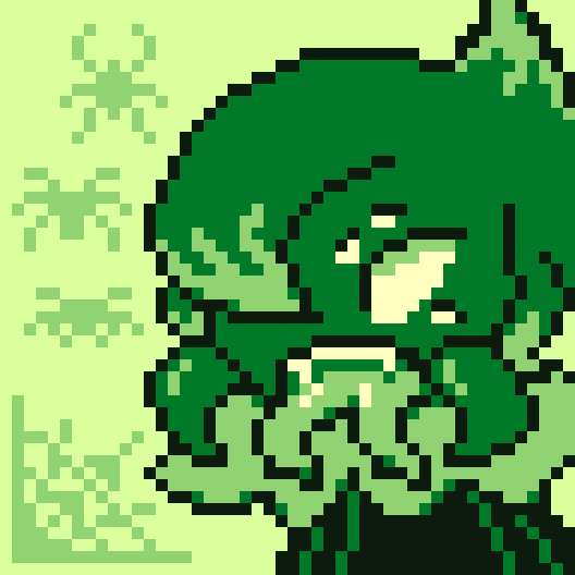 Krackizon's tweet photo. Taking up #pixelart !!!
Thought I'd do the gameboy palette justice by making pixel art with it, and showing off my roster while doing so!
Here we have
Axel
Zephyr
Pasiphae
Cloudbutt

(1/2) https://t.co/LaLZXlyIgc