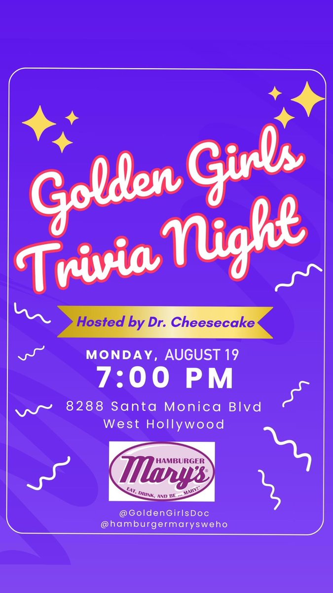 Dr. Cheesecake (@goldengirlsdoc) on Twitter photo Golden Girls Trivia in West Hollywood!! <a href="/mattbomer/">Matt Bomer</a> <a href="/nathanlane/">Nathan Lane</a> <a href="/nathanleegraham/">Nathan Lee Graham</a> <a href="/Linda_Lavin/">Linda Lavin</a> <a href="/SimonHalls/">Simon Halls</a> Golden Girls Trivia in West Hollywood!! <a href="/mattbomer/">Matt Bomer</a> <a href="/nathanlane/">Nathan Lane</a> <a href="/nathanleegraham/">Nathan Lee Graham</a> <a href="/Linda_Lavin/">Linda Lavin</a> <a href="/SimonHalls/">Simon Halls</a>