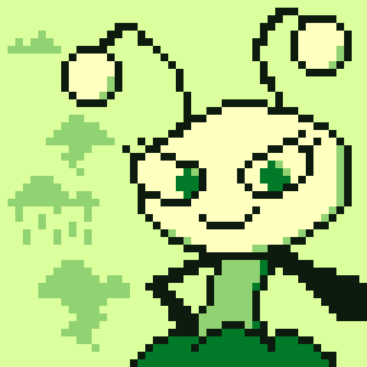 Krackizon's tweet photo. Taking up #pixelart !!!
Thought I'd do the gameboy palette justice by making pixel art with it, and showing off my roster while doing so!
Here we have
Axel
Zephyr
Pasiphae
Cloudbutt

(1/2) https://t.co/LaLZXlyIgc