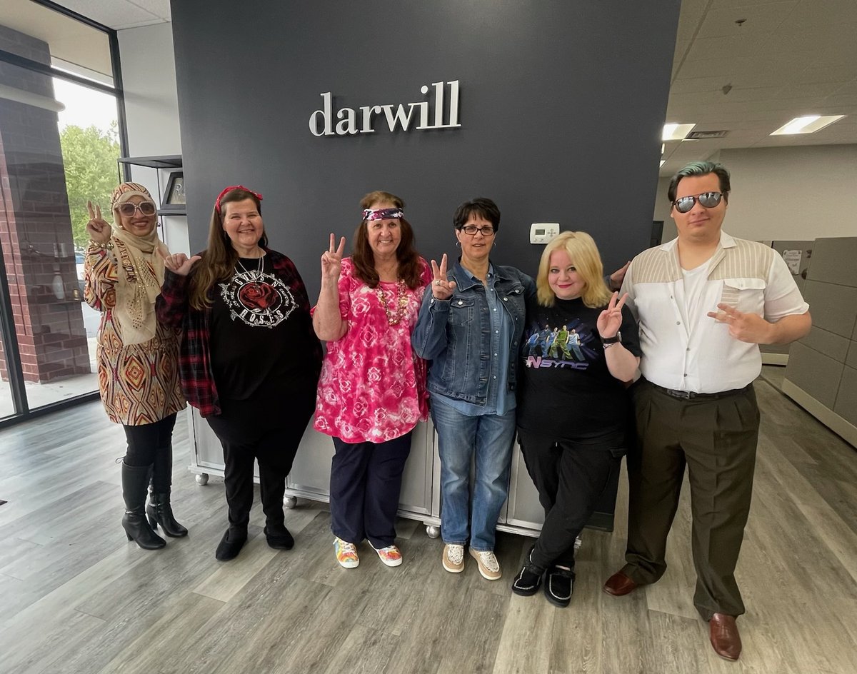 Darwill_Inc's tweet image. Throwback time! ⚡️ 🕺 Darwill celebrated Decade Day where team members dressed up in outfits from different generations! From groovy 70s vibes to the iconic 90s, our offices were filled with nostalgia and fun. ☮️ 

#DarwillSpiritDay #TeamSpirit #ThrowbackFun