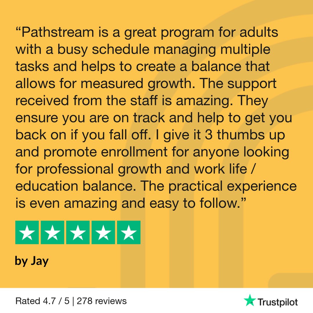 At Pathstream, we’re committed to supporting your professional growth, helping you balance work and life, and achieving your goals. Your success is our mission, and we’re here to ensure you achieve your goals. #PathstreamReviews