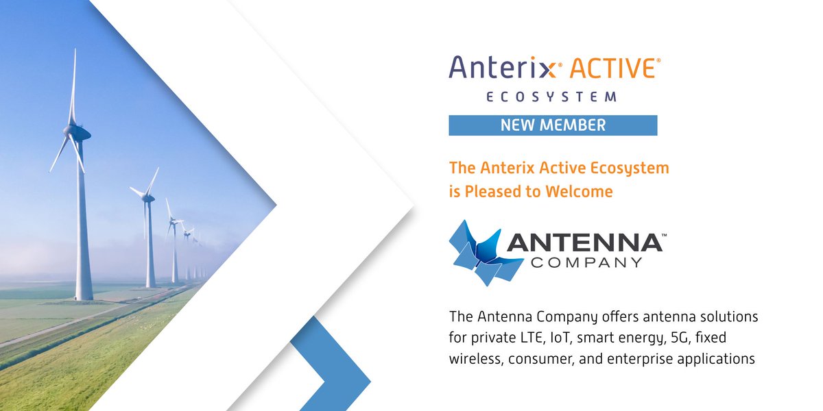 Anterix_Inc's tweet image. Anterix is pleased to welcome The Antenna Company to the #AnterixActiveEcosystem. The Antenna Company is an antenna systems provider that delivers high-performance solutions based on proprietary design principles, advanced materials &amp;amp; RF system expertise. lnkd.in/gyXSAu_W