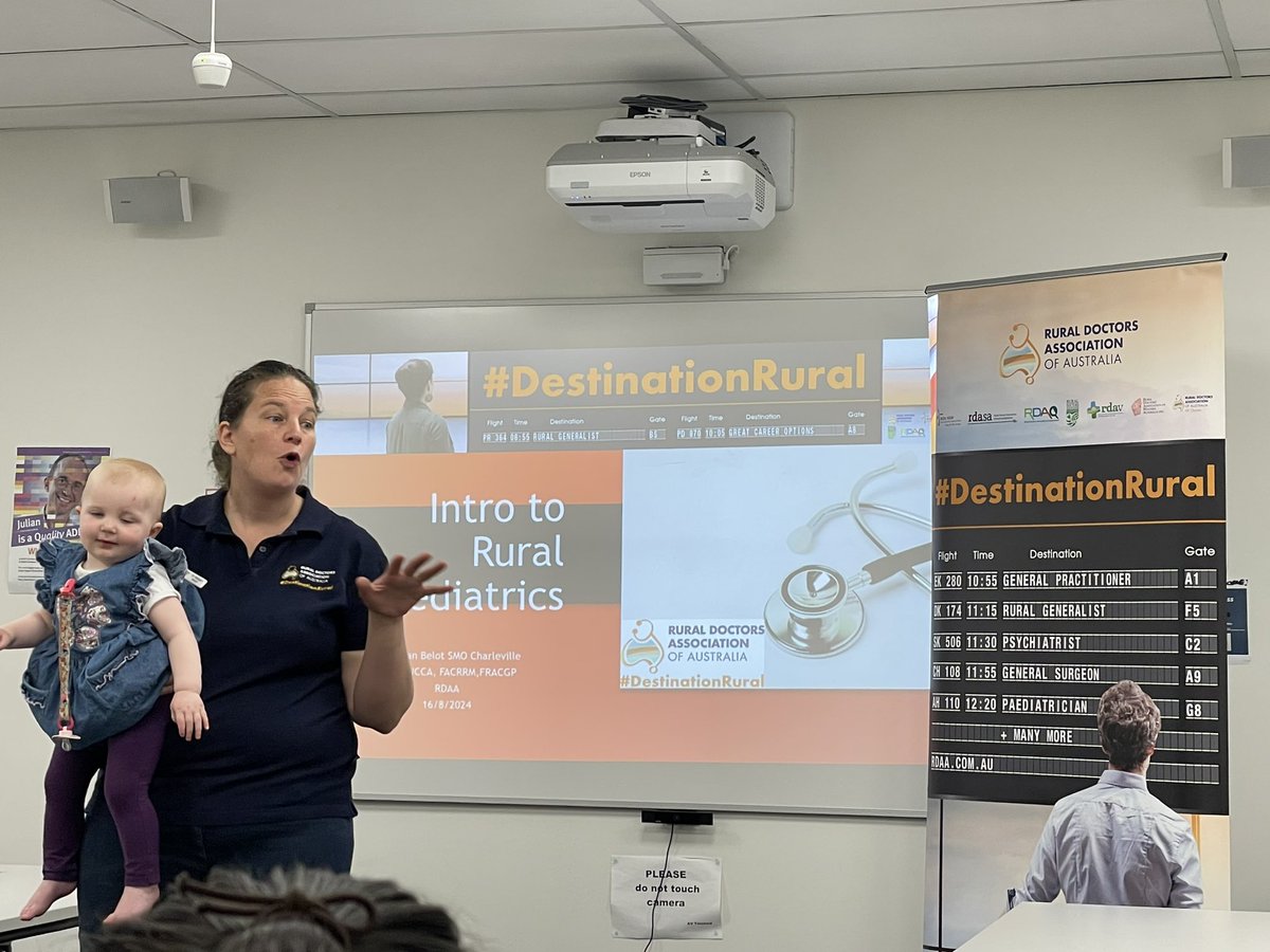 RDAA (@ruraldoctorsaus) on Twitter photo <a href="/BelotMegan/">Megan Belot</a> presenting at RBWH intro to rural paeds. #DestinationRural. Great to have <a href="/MDANational/">MDA National</a> join us for the session. <a href="/BelotMegan/">Megan Belot</a> presenting at RBWH intro to rural paeds. #DestinationRural. Great to have <a href="/MDANational/">MDA National</a> join us for the session.