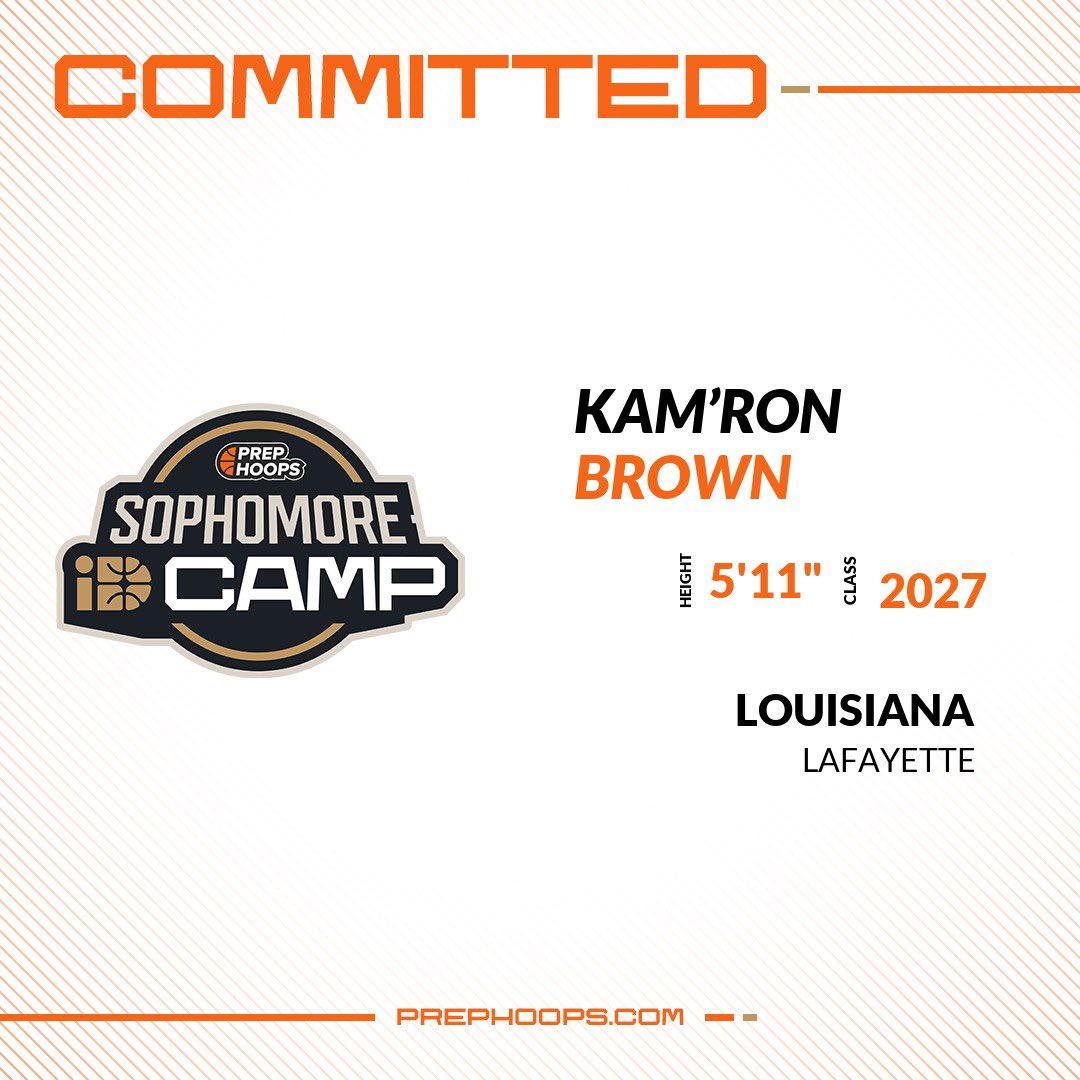 Kamron Brown (@kamron_brown27) on Twitter photo I will be attending the Sophomore Id Camp in Baton Rouge this weekend <a href="/PrepHoopsLA/">Prep Hoops Louisiana</a> <a href="/PrepHoops/">Prep Hoops ๐</a> I will be attending the Sophomore Id Camp in Baton Rouge this weekend <a href="/PrepHoopsLA/">Prep Hoops Louisiana</a> <a href="/PrepHoops/">Prep Hoops ๐</a>