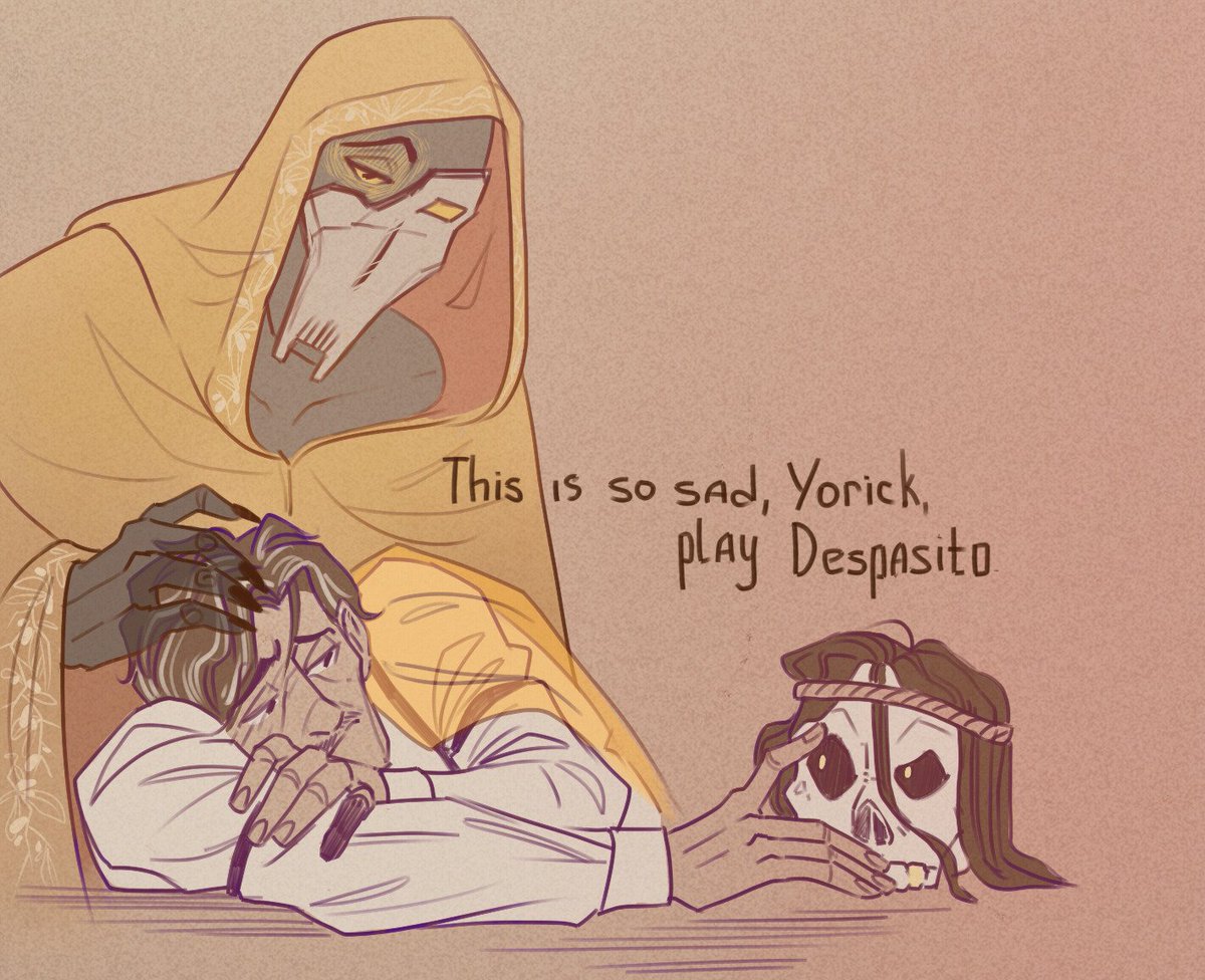 Lynx_the_artist's tweet image. This is so sad, Yorick, play Despacito 
#malevolentpodcast