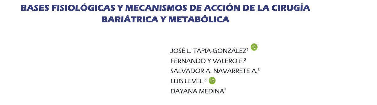 RevVenezCir's tweet photo. Bases fisiológicas y mecanismos de acción de la cirugía bariátrica y metabólica. Artículo de revisión.
Publicado 15/8/2024.
J Tapia-González, F Valero, S Navarrete-A, L Level-C, D Medina.
https://t.co/elv521tZaq https://t.co/FtgMIefhvS