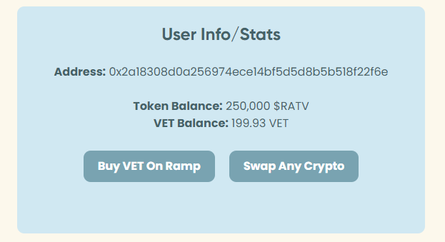 CrazyMistyCat's tweet photo. The @RatVerseio #ICO is Live 🪙
1 $VET : 50 $RATV
Have you collected your $RATV
yet⁉️
I got my cheese 🐭🧀
#VeFam #VeChain #getdatcheese
#RatVerse
https://t.co/EhEodDlU8J https://t.co/oqcjEkaTZQ