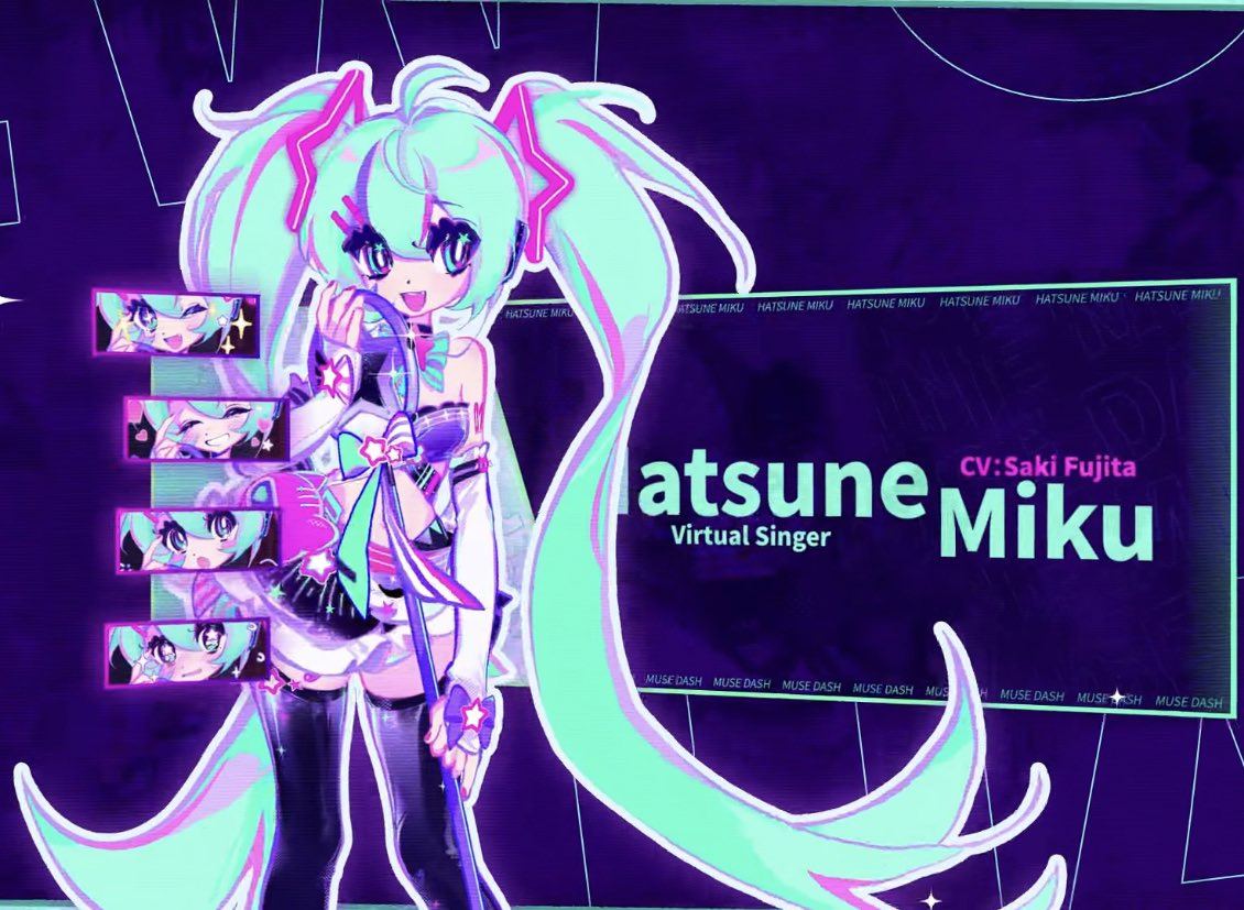 Hatsune miku in video games! 👾‼️(Her games excluded)  a thread 🧵: