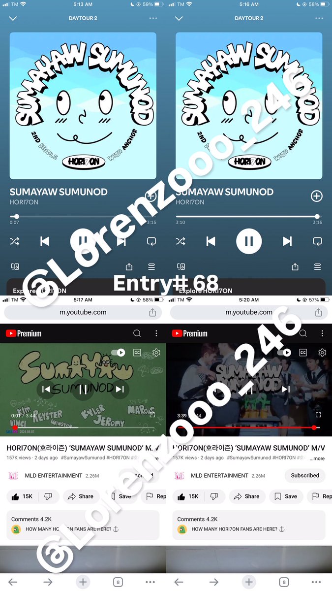 ENTRY# 65,66,67 and 68

HORI7ON SUMAYAW SUMUNOD MV

#SumayawSumunod #HORI7ON #호라이즌  #HORI7ON_KIM 
<a href="/HORI7ONofficial/">HORI7ONofficial</a> 
<a href="/HORI7ON_twt/">HORI7ON member</a>