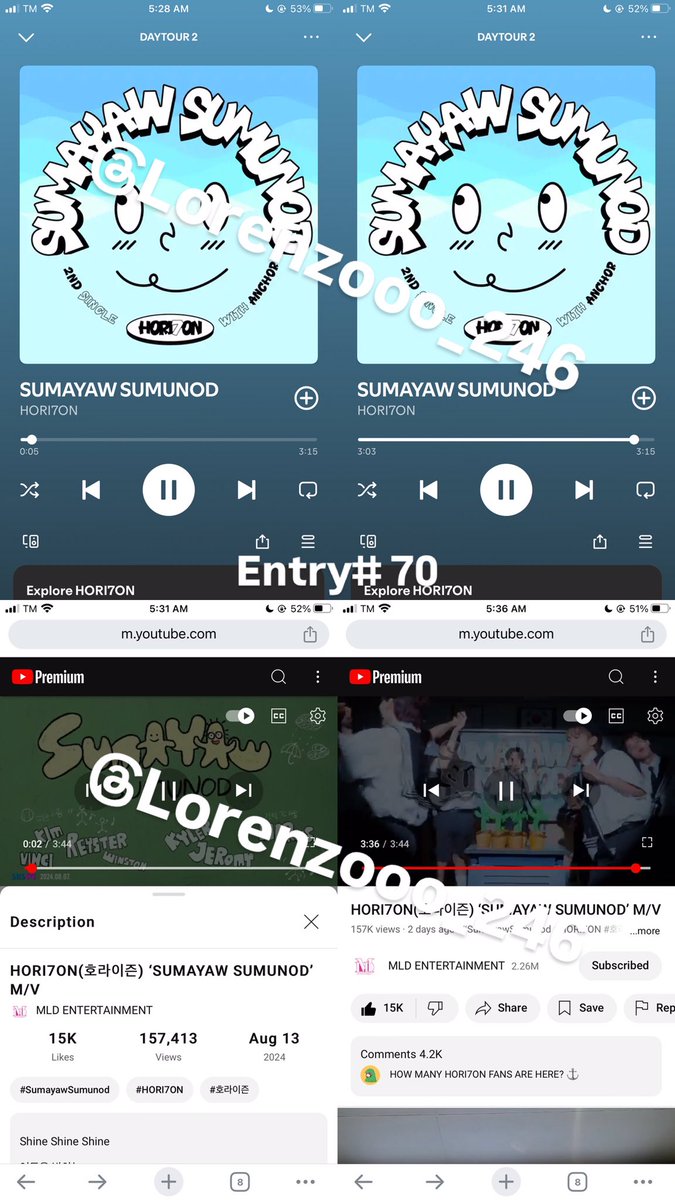 ENTRY# 70

HORI7ON SUMAYAW SUMUNOD MV

#SumayawSumunod #HORI7ON #호라이즌  #HORI7ON_KIM 
<a href="/HORI7ONofficial/">HORI7ONofficial</a> 
<a href="/HORI7ON_twt/">HORI7ON member</a>