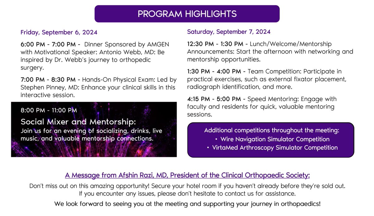 Clinical Orthopaedic Society tweet media