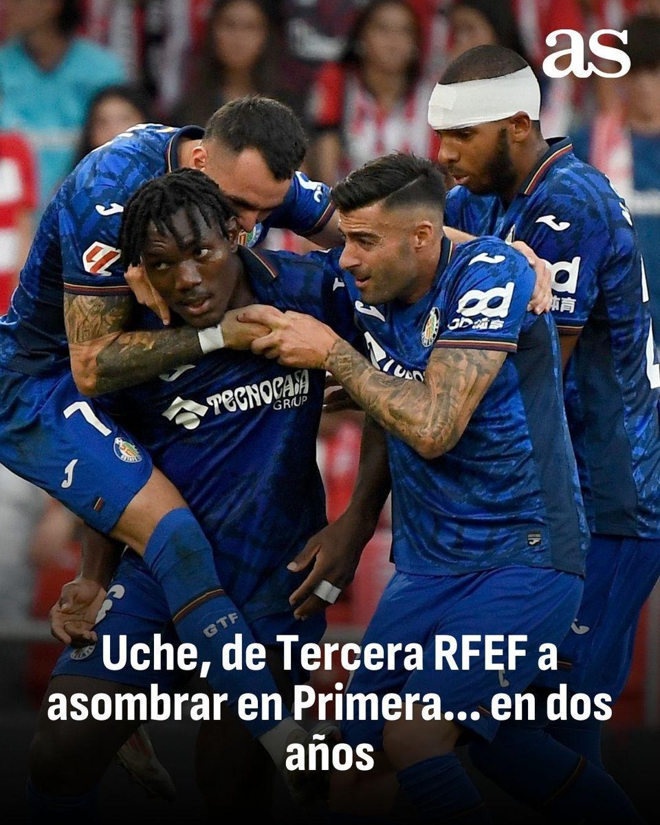 diarioas's tweet photo. ⭐ Uche, el asombroso 'invento' de Bordalás

⚽El técnico le colocó de delantero centro a pesar de ser pivote defensivo (y central de formación), completó un encuentro brillante, ¡y marcó!

😱Al Ceuta, equipo del que proviene, solo le costó 800€

🔗https://t.co/QUaB4soGJq https://t.co/tk3wlyzbkw