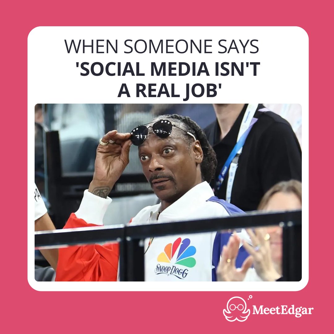 MeetEdgar's tweet image. Oh, cool! So all the content creation, scheduling, analytics, strategy, and caffeine-powered late nights are just hobbies now?
Let’s keep proving them wrong, one perfectly scheduled post at a time. 🐙
#SocialMediaManagement #ContentCreation #SchedulingTools