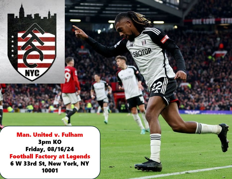 FulhamNYC (@nycfulham) on Twitter photo We're back!! Tomorrow we start the EPL season away at ManU and we'll be over <a href="/FFactoryNY/">Football Factory</a> for the match that KO at 3pm! Super excited to see everyone out tomorrow!! #FFC We're back!! Tomorrow we start the EPL season away at ManU and we'll be over <a href="/FFactoryNY/">Football Factory</a> for the match that KO at 3pm! Super excited to see everyone out tomorrow!! #FFC