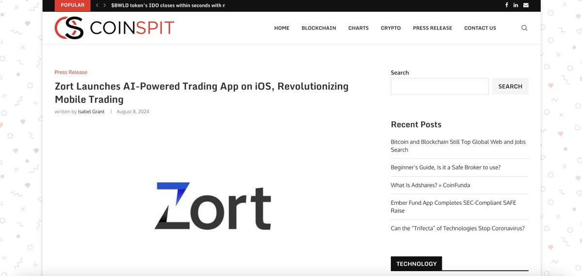 We just got covered by CoinSpit!