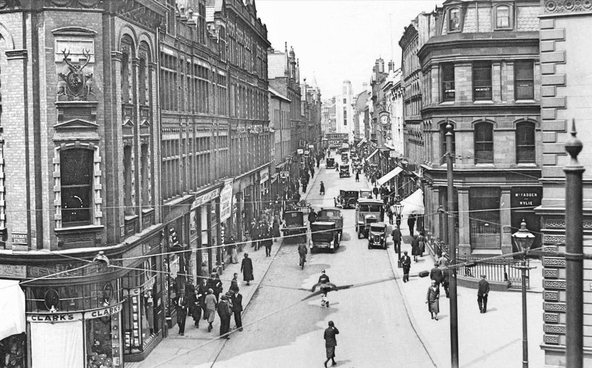 North Street (lower). Looking towards Royal Avenue. Belfast.
c1930s.
     (NLI).