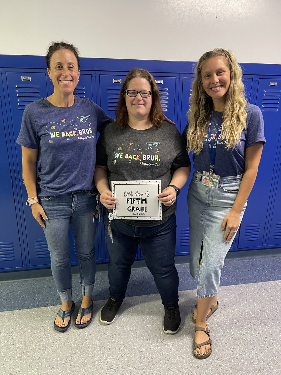 We back, bruh! 🍎 New school year and new 5th grade teammate. ☺️ We had a fantastic first day in 5th. Can’t wait for day 2 tomorrow. #HappyFirstDay <a href="/D59Frost/">Robert Frost Elementary</a>
