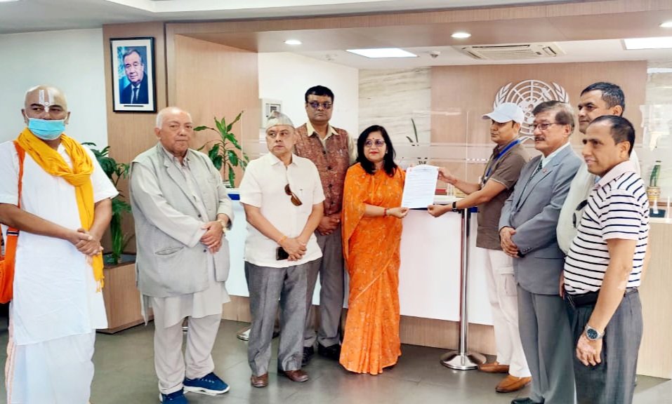 AsmitaWhf's tweet photo. We, WHF appealed the UNHumanRights for the protection of the rights of Hindus living in Bangladesh.
  
We strongly urges the UN to act immediately to end these violence . We have asked that the UNHumanRights  take immediate action to protect the Bangladesh's Hinduminority. https://t.co/bakbFMj0xm