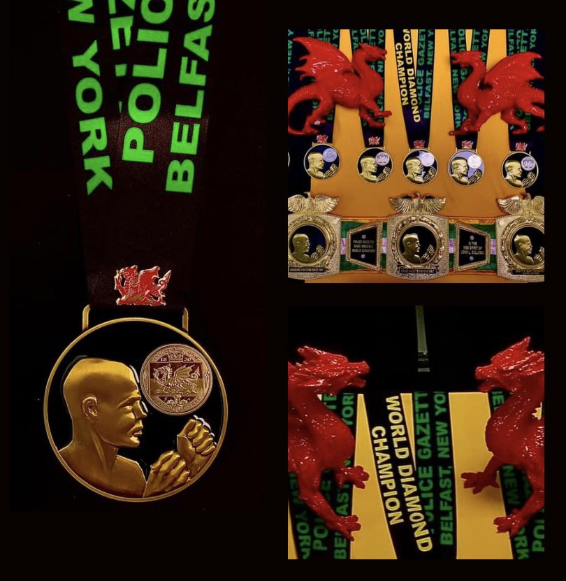 WALES, UK - Police Gazette Boxing Corporation’s Legendary Awards,  including two Welsh dragons for BYB Extreme Fighting Series Fight of the Night for Saturday Night, are ready!!!!  WOW!!! <a href="/bkb_official1/">BYBBKB</a> @bybextreme <a href="/PGBCboxing/">Police Gazette Boxing Corp.</a>