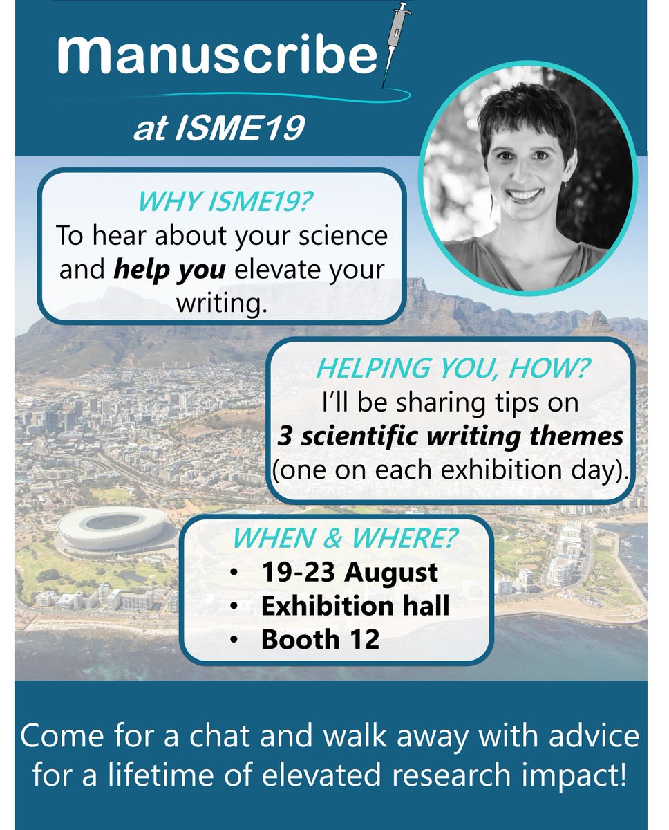 To the X-Twitter users (and non-LinkedIn followers), Manuscribe is coming to #isme19 ! Come and say hi. Check out why, where and when below!
