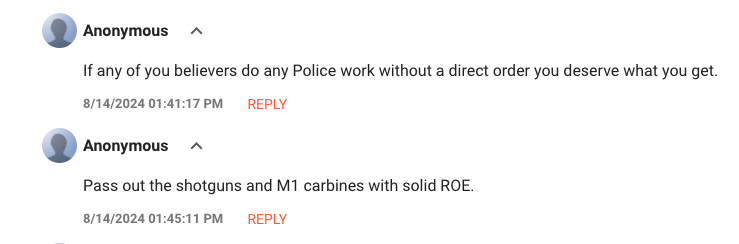 jeff_tischauser's tweet photo. on a blog run by a Chicago cop alleged rank/file officers are calling for blue flue and cheering on the potential for violence during the dnc, b/c as one anon cop put it, dems "are the reason the whole country is fucked up." https://t.co/uip91sa93A