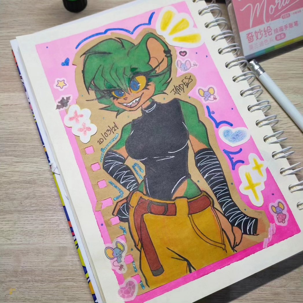 YadesandYelo's tweet photo. Ella es Randy, mi oc de #rottmnt que nunca mostré, es una pequeña ratona verde que ama el arte.🐁💚
#tmnt #riseofthetmnt #ninjaturtles #digitalart #oc #originalcharacter #drawing #artist #illustration #artwork #design #painting #style #sketch #follow #fyp #fypシ https://t.co/pYgDFcSUzs