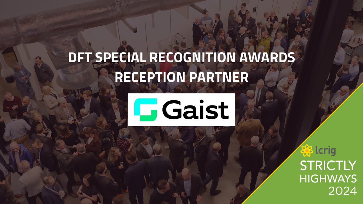 LCRIGnetwork's tweet image. We are thrilled to announce Gaist, a leader in roadscape intelligence, will once again be supporting the DfT Special Recognition Awards this year.

Read more: lcrig.org.uk/2024/08/15/gai…
@Gaistsolutions