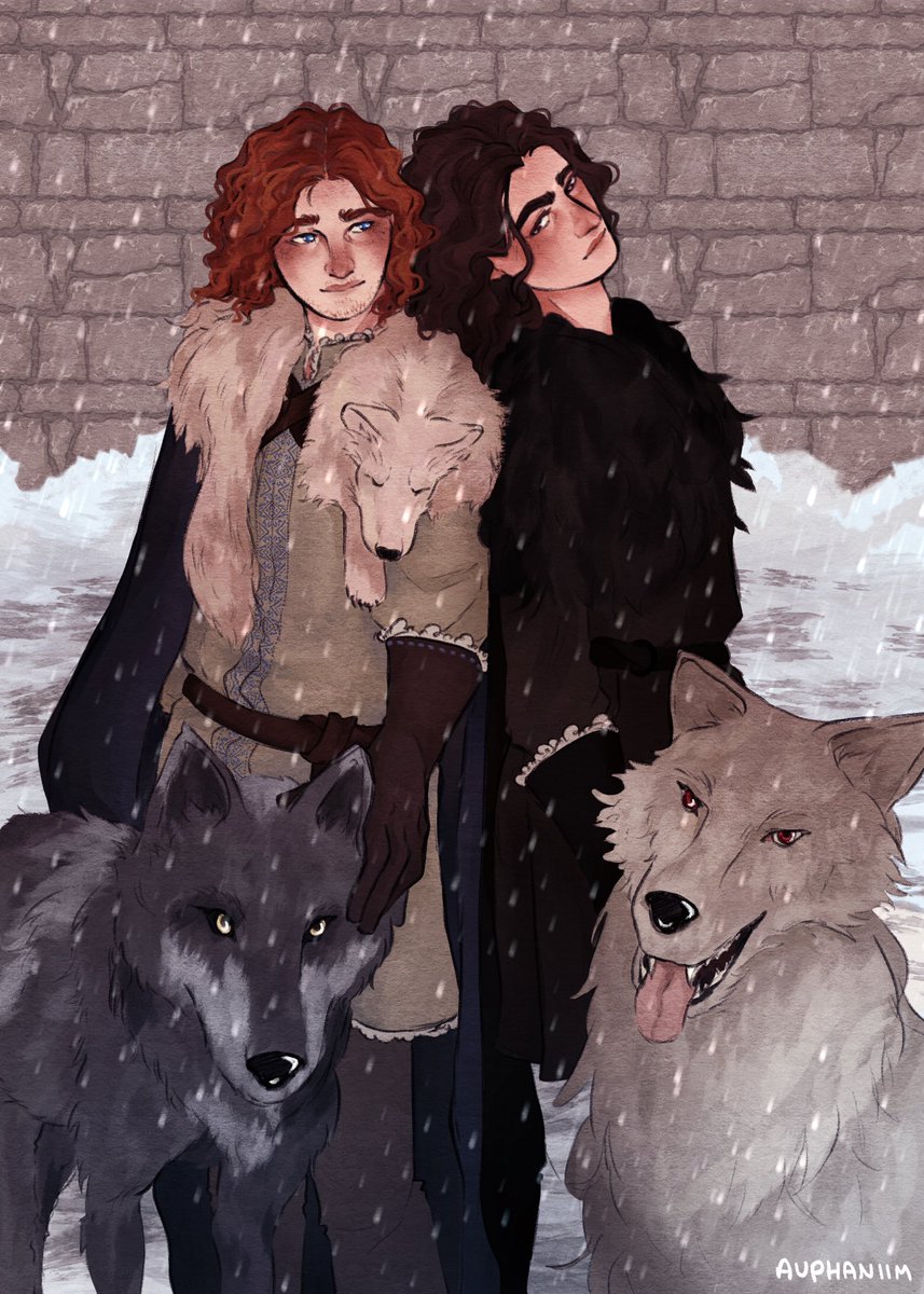 auphaniim's tweet image. 🐺❄️ #RobbStark #JonSnow