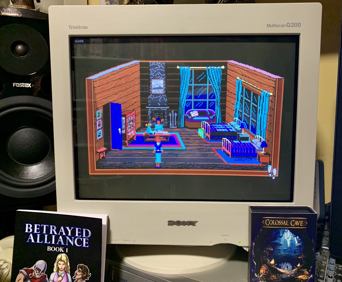robcraig's tweet photo. A 17” Sony Trinitron CRT. The only way to play The Crimson Diamond! The colours are as fresh as 1989…. https://t.co/U4ocLa2wHV