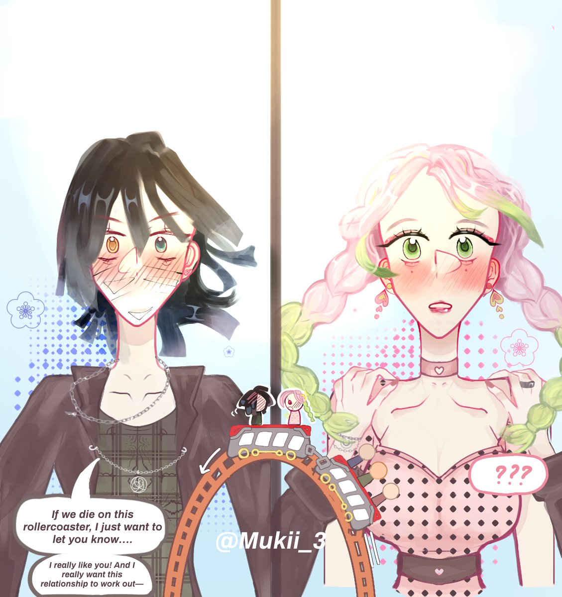 Mukii_3's tweet photo. หโบโงโหโกหโโงโบหหโบ
My headcanon is that Modern Au Iguro,is terrified of heights. The confession was way out of pocket.
(read desc)#obamitsu #mitsuri #obanai #HASHIRAWEEK2024 #knyfanart #kimetsunoyaiba #DemonSlayer #ArtistOnX #fanart https://t.co/H9vT1VP8F8