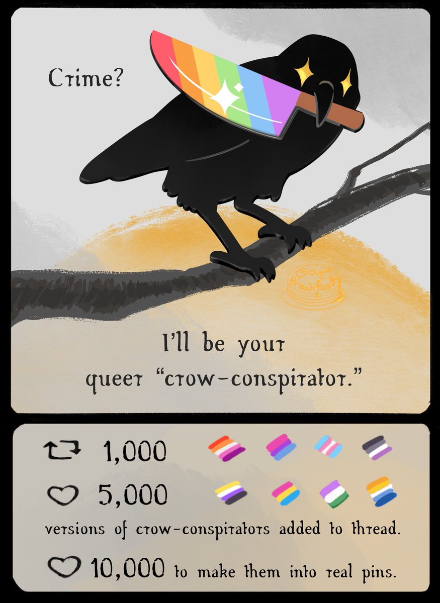 GayBreakfast's tweet image. 🏳️‍🌈🔪🐦‍⬛✨crow-conspirator✨🐦‍⬛🔪🏳️‍🌈